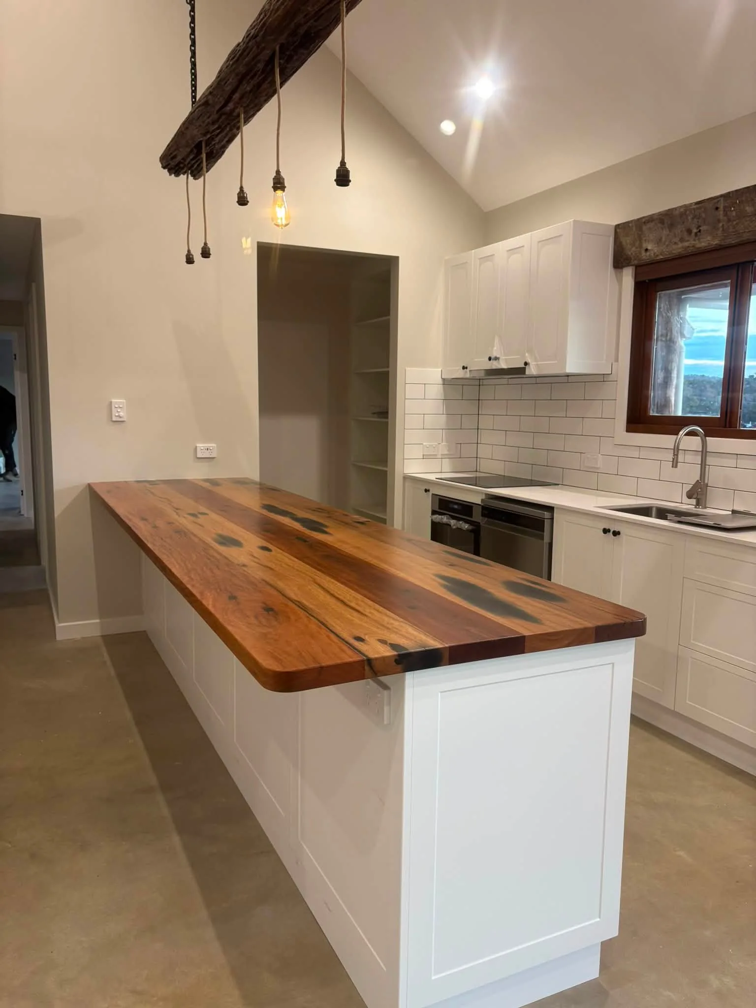 Ironbark used as a feature within a finished interior